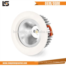 High lumen retrofit surface mounted 10w 20w 30w recessed led downlight shell housing